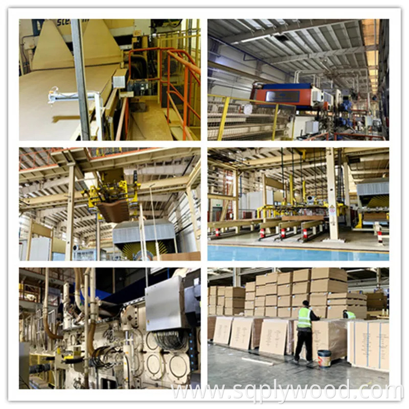 4*8FT Melamine Laminated Slot MDF Board Plain MDF Sheet Wood Grain Veneer